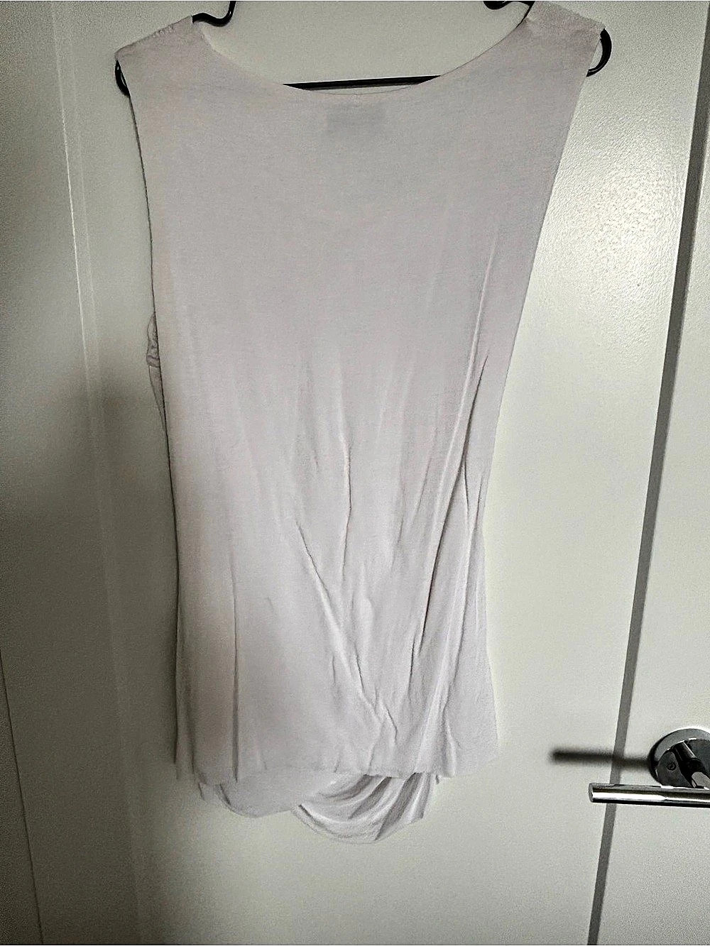 Bailey/44   Draped Ruched Tunic in White Size L - Picture 4 of 7